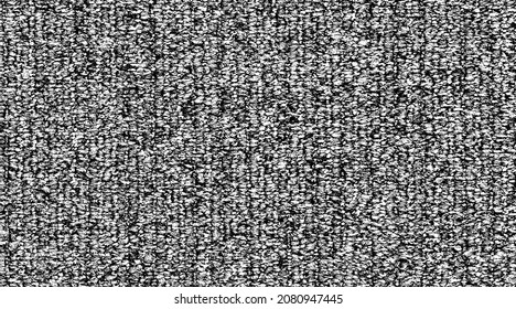 Dark, rich, heavy fabric texture. Vector texture of weaving cloth. Grunge background. Abstract halftone vector illustration. Overlay for interesting effect and depth. Black isolated on white.