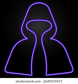 dark robes neon sign, modern glowing banner design, colorful trend of modern design on black background. Vector illustration.