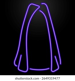 dark robes neon sign, modern glowing banner design, colorful trend of modern design on black background. Vector illustration.