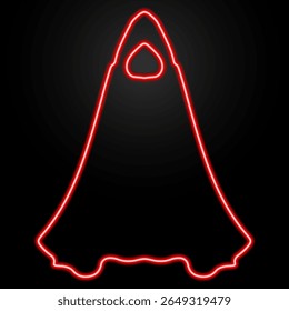 dark robes neon sign, modern glowing banner design, colorful trend of modern design on black background. Vector illustration.