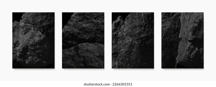Dark rock texture wall art. Artistic home decor for framed prints, canvas artwork, canvas prints, posters, home decor, covers, and wallpaper.