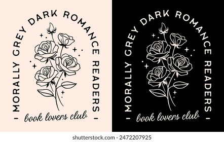 Dark romance readers morally grey book club romantasy lover aesthetic