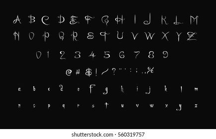 Dark Romantic - Vector Font