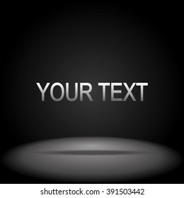 in a dark room lighting vector illustration