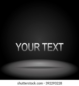 in a dark room lighting vector illustration