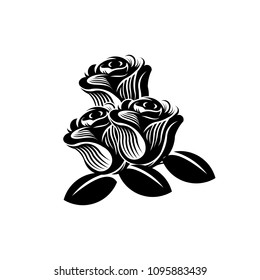 Dark Rose logo designs vector