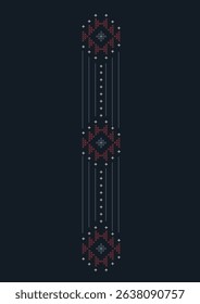 Dark Sadu modern cross stitch embroidery 