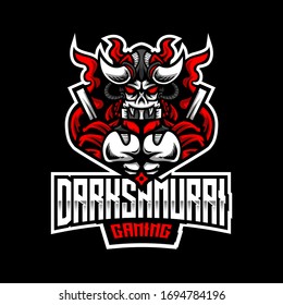 Dark Samurai Mutation Esport Logo Template