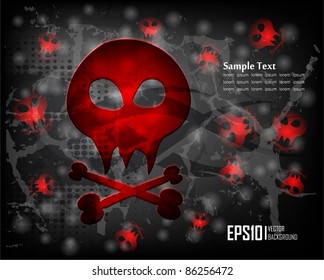 dark scary abstract halloween background. Vector illustration