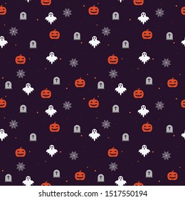Dark and scary Halloween pattern