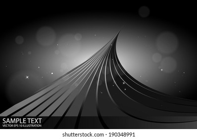 Dark scene vector background design illustration - Metal space vector shiny background