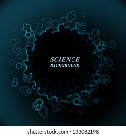 Dark science background. Eps 10