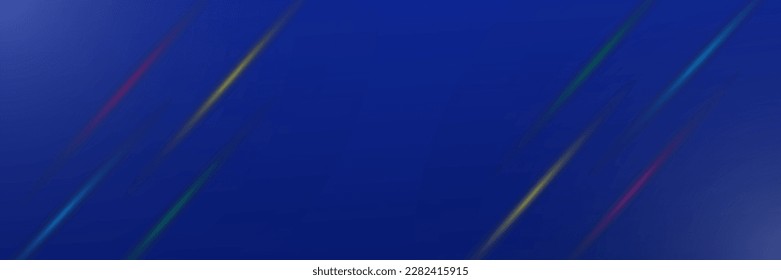 Dark sci-fi abstract space with vertical glowing neon lighting lines. Product display mockup vector rendering.