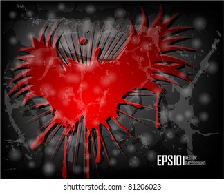 Dark scratch grunge background. Vector illustration eps10