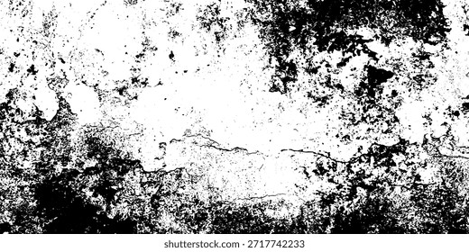 Dark scratch grungy texture. Overlay texture of spots, stains, ink, dots, splashes, dust. Damaged vintage backdrop. Distressed dirty artistic design element for web, print, template