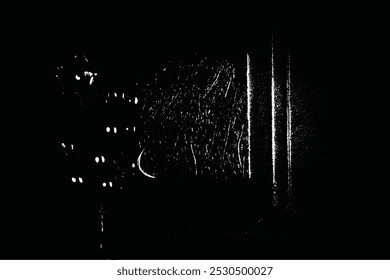 Dark Scratchboard Glitch Texture with Monochrome Aesthetic and Static Noise for Abstract Designs