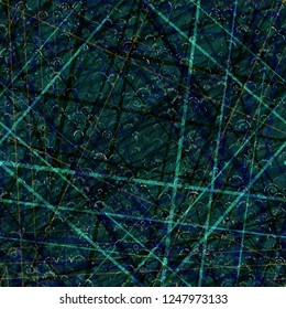Dark sea green seamless texture with intersecting lines. Abstract vector background for web page, banners backdrop, fabric, home decor, wrapping