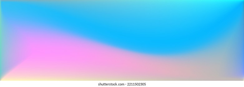 Dark Sea Indigo Blurred Texture Illustration. Blue Rainbow Wavy Gradient Mesh. Bright Blurred Background. Turquoise Vivid Horizontal Lines Backdrop. Multicolor Color Wavy Gradient Mesh.