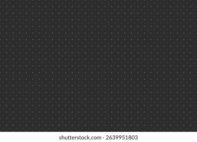 Dark seamless background with plus symbols and dots. Minimalist tech grid pattern. Vector illustration