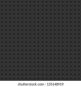 Dark seamless background tile with perforations.