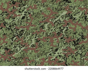 Dark Seamless Color Graphic Soldier Design. Repeated Green Monochrome Vector Camo Print.  Black Seamless Graphic Graphic Army Wallpaper. Repeated Khaki Vector Commando Pattern. 