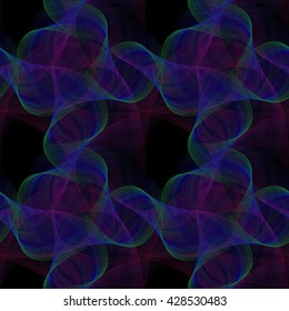 Dark seamless computer generated fractal design pattern background