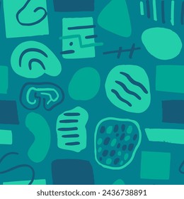 Dark Seamless Contemporary Simple Lines Swatch. Blue Continuous Trend Trendy Shape, Seamless Sketch. Pink Repeated Abstract Modern Template Wrapping