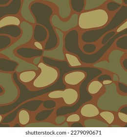 Dark Seamless Elegant Artistic Template Texture. Light Continuous Classic Tropic Leaves, Seamless Pattern. Brown Repeated Doodle Modern Shape Print. 