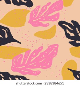 Un Ambiente De Invitación Fresca Y Oscuro Y Elegante. Líneas de moda rosadas y abstractas, vectores sin inconvenientes. El Verano Púrpura Y Continuo Decorativo Diseño De Almidón. 