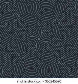 Dark seamless geometric pattern. Abstract vector background.