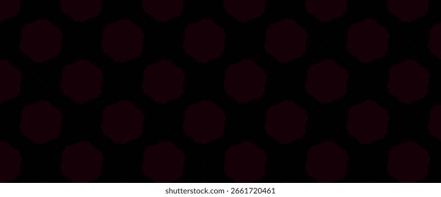 Padrão geométrico sem costura escuro com formas octogonais e linhas de grade sutis, criando um plano de fundo moderno e elegante perfeito para projetos de design e decoração.