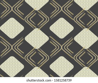 dark seamless geometric pattern repeatable pattern design for wallpaper and printing