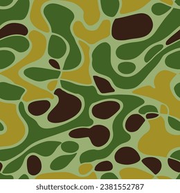 Dark Seamless Nature Beauty Template Art. Beige Repetitive Abstract Modern Artwork, Seamless Vector. Colorful Repeated Contemporary Spring Fabrics Design. 