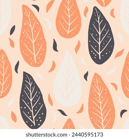 Dark Seamless Nature Spring Leaves Print. Bright Continuous Classic Tree Watercolor, Seamless Backdrop. Gradient Repetitive Contemporary Decorative Element Pattern. 