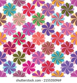 Dark seamless pattern with colorful stylized flowers on a transparent background.. Vector eps 10 - Powered by Shutterstock - Get 15% off with code: PIKWIZARD15