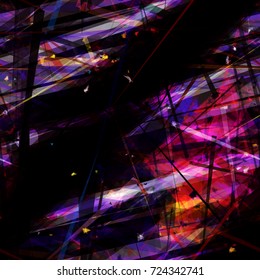 Dark seamless texture from irregular stripes. Abstract vector background for web page, banners, fabric, home decor, wrapping 