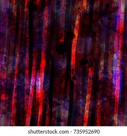 Dark seamless texture with red and purple light elements. Spots and vertical stripes. Abstract vector background for web page, banners, fabric, home decor, wrapping 