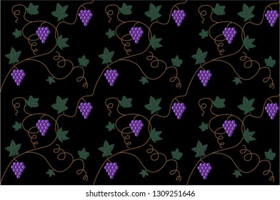dark seamless vine pattern