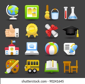 Dark series | school,education icon set