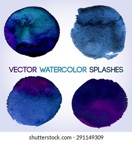 Dark shades round shaped design elements. Vector illustration