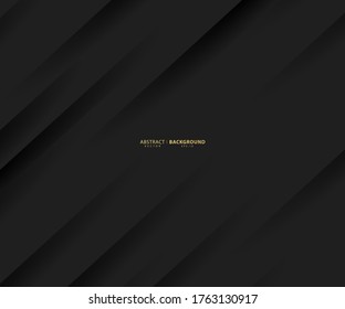 Fondo abstracto oscuro y sombra. Plantilla moderna de diseño negro. ilustración vectorial.