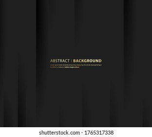 Dark and shadow abstract background. Modern Black design Template. vector illustration.