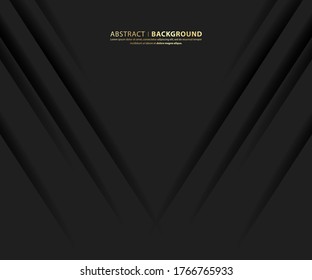 Dark and shadow abstract background. Modern Black design Template. vector illustration.
