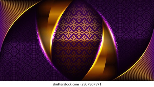 dark shape glow space concept luxury cool purple gradation classy gold background stylish overlay