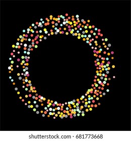 Dark shining a brilliant Silver background with scattered sequins. Bright vector background.