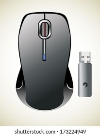 Dark and shiny mouse
