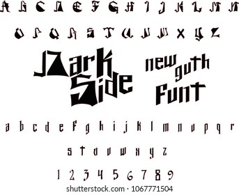 Dark Side - Modern gothic font 