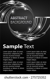 dark silver black Light Abstract Technology background computer graphic website internet and business. vector illustration. text box. Brochure. card. banner flyer magazine. Design label.