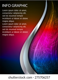 dark silver blue pink orange Light Abstract Technology background computer graphic website internet and business. vector illustration. text box. Brochure. card. banner flyer magazine. Design label.