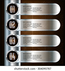 dark silver brown Web Design Website Elements Template for graphic internet. text box. label. infographics. metal. card. pixel. Metals, alloys, steel, aluminum. button